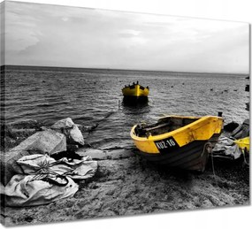 Vászonkép 50x40 Csónakok a balti tengerparton