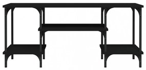 fekete szerelt fa TV-szekrény 102x35x45,5 cm