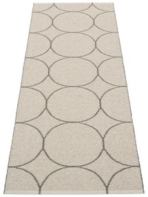 Sötétszürke kültéri-beltéri futószőnyeg 70x200 cm Boo Charcoal Linen – Pappelina