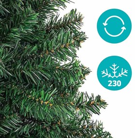 Nordmann műfenyő fém talppal, 4 méretben-210 cm