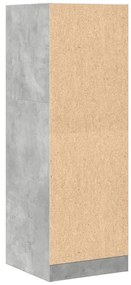 betonszürke szerelt fa patikaszekrény 40 x 41 x 118 cm