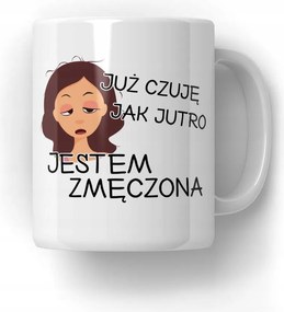 Bögre Holnap fáradt vagyok Ajándék Kollégának Munkatársnak