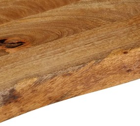 tömör mangófa természetes élű asztallap 50 x 20 x 2,5 cm