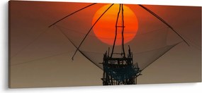 Kép - Napkelte, Pakpra-tó (120x50 cm)