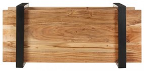 tömör akácfa TV-szekrény 90 x 40 x 40 cm