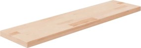 vidaXL kezeletlen tömör tölgyfa polclap 80 x 20 x 2,5 cm