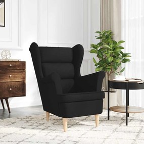 fekete szövetfotel 74 x 84 x 100 cm