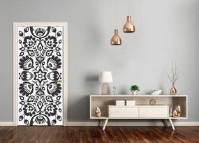Poszter tapéta ajtóra népi motívum 85x205 cm