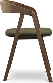 Zöld tömörfa étkezőfotel Erika – Makamii