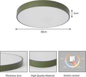 Brilagi - LED mennyezeti lámpatest POOL LED/60W/230V 3000/4000/6000K 50 cm zöld