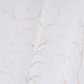 Fehér-bézs fényáteresztő függöny 140x260 cm Coral – Casa Selección