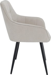 Design fotel, bézs/fekete, MARKEN