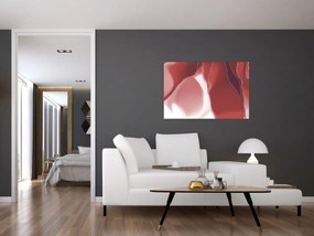 Kép - Piros absztrakt virág N⁰3 (90x60 cm)