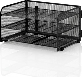 Íróasztali szervező kosár 3 nyitott fiókkal