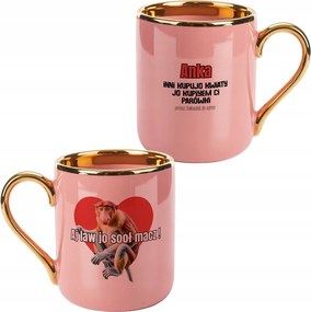 Arany Rózsaszín Bögre Lány Feleségek Valentin-nap Hordozó Nyomtatott Név