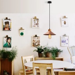 Zsinóros csillár MANAVGAT 1xE27/40W/230V rézbarna/barna