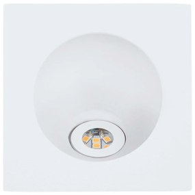 Eglo 96901 Zarate beépíthető lámpa, süllyesztett, fix, 8 cm x 8 cm, fehér, 200 lm, 3000K melegfehér, beépített LED, 2W, IP20