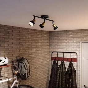 Philips - Spotlámpa CONDUIT 3xGU10/5W/230V fekete/réz