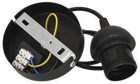 NATIA kábeles függeszték 1xE27/60W/230V fehér/fekete