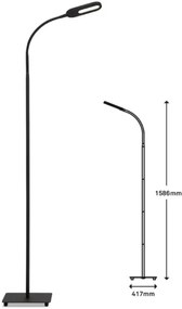 Briloner 1297-015 - állítható fényerőjű LED állólámpa LED/6,6W/230V