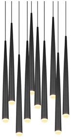 Fekete LED függőlámpa ø 30 cm Cala – Trio Select