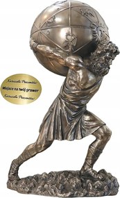 Atlasz, A Földet Emelevő, Realisztikus Figura, Dekoráció Irodába, Nappaliba v