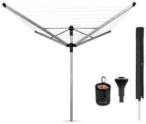 Ezüstszínű kerti ruhaszárító 50 m Lift-o-Matic Advance – Brabantia