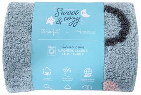 Kék mosható kézi szövésű pamut gyerek szőnyeg ø100 cm Big Big World – Lorena Canals