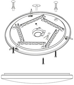 Eglo 98325 - LED Mennyezeti lámpa NIEVES LED/19,5W/230V
