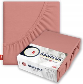 Gumis lepedő 160x200 Vastag Pamut Prémium Oldal 30 cm Párizsi rózsaszín