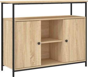 vidaXL sonoma tölgyfa tálalószekrény 100 x 35 x 80 cm