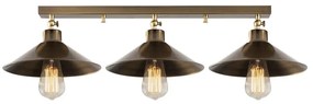 Bronzszínű mennyezeti lámpa fém búrával ø 24 cm Berceste – Opviq lights
