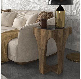 LITUS dohányzóasztal 58x37 cm barna