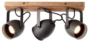 Brilliant - CROWTON spotlámpa 3xGU10/6W/230V fenyő