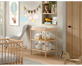 Natúr színű bükkfa pelenkázó asztal Dino – Vipack