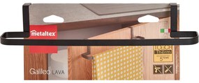 Galileo Lava fekete függő konyharuha tartó - Metaltex