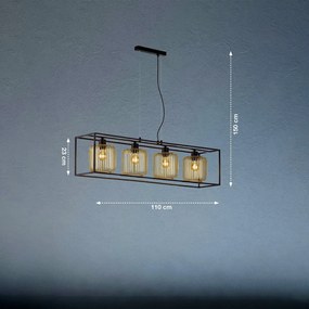 Fischer & Honsel modern függeszték caydo bézs fekete szürke fhl60878