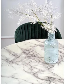 SEREIN étkezőasztal, fehér márvány dekor/fekete