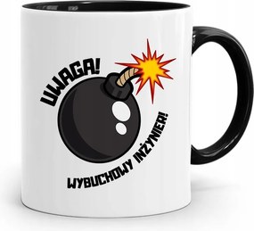 Mérnöknek Fekete Ajándék Bögre fényképes nyomtatással