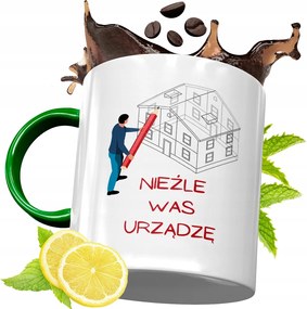 Zöld Bögre Építésznek Születésnapi Ajándék Nyomtatott Fényképpel