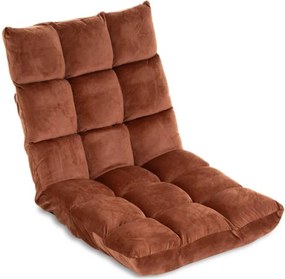 Összecsukható padlószék 60 x 52 x 53 cm barna