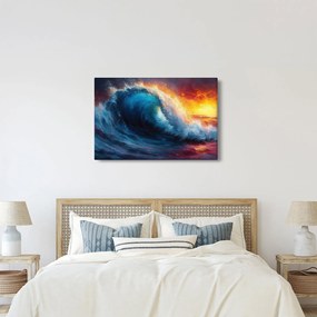 Kép - Hullám a naplementében (90x60 cm)