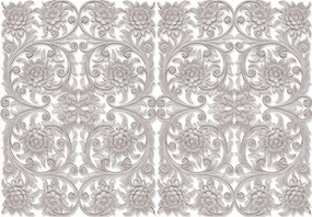 Fotótapéta Virágok Faragott Áttört Dísz Levelek Klasszikus 368x254 +ragasztó