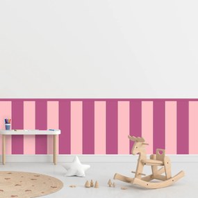 PIPPER. Textil öntapadó tapéta - Egy téglalap - Cukorka rózsaszín színű Méret: 60cm, Szín: Kombináció