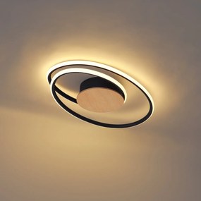Design mennyezeti lámpa fa LED-del 3 lépésben dimmelhető - Rowan