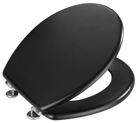 WENKO 20077100-WC WC-ülőke PRIMA 37x41 cm fekete/ezüst