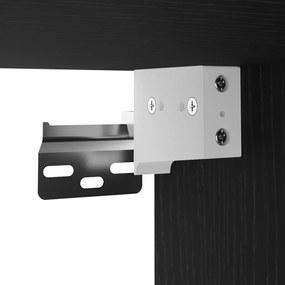LED TV szekrény 2 db Fekete Tölgy 30,5x30x102 cm Mérnökifából