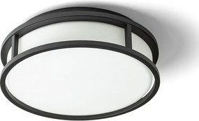 RENDL GRANDE LED 25 stropní opálové sklo/černá 230V LED 12W IP44 3000K