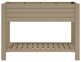 Világosbarna polipropilén magaságyás 110x45x79 cm