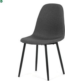 Jídelní židle, šedá, látka, CT-V2972 GREY2